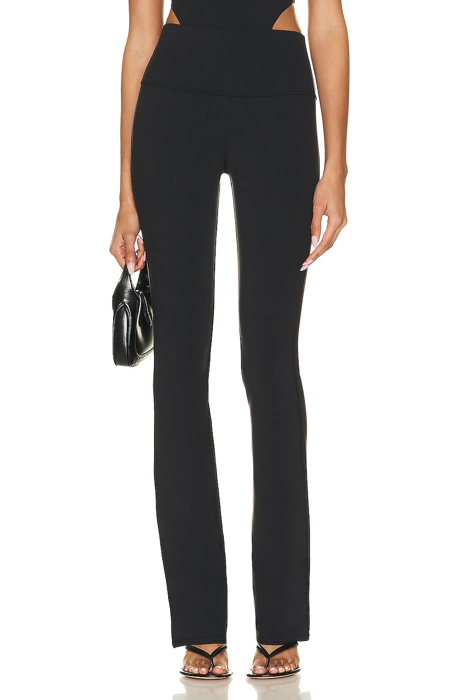 Image 1 of alo Airbrush High Waisted Bootcut Legging in Black