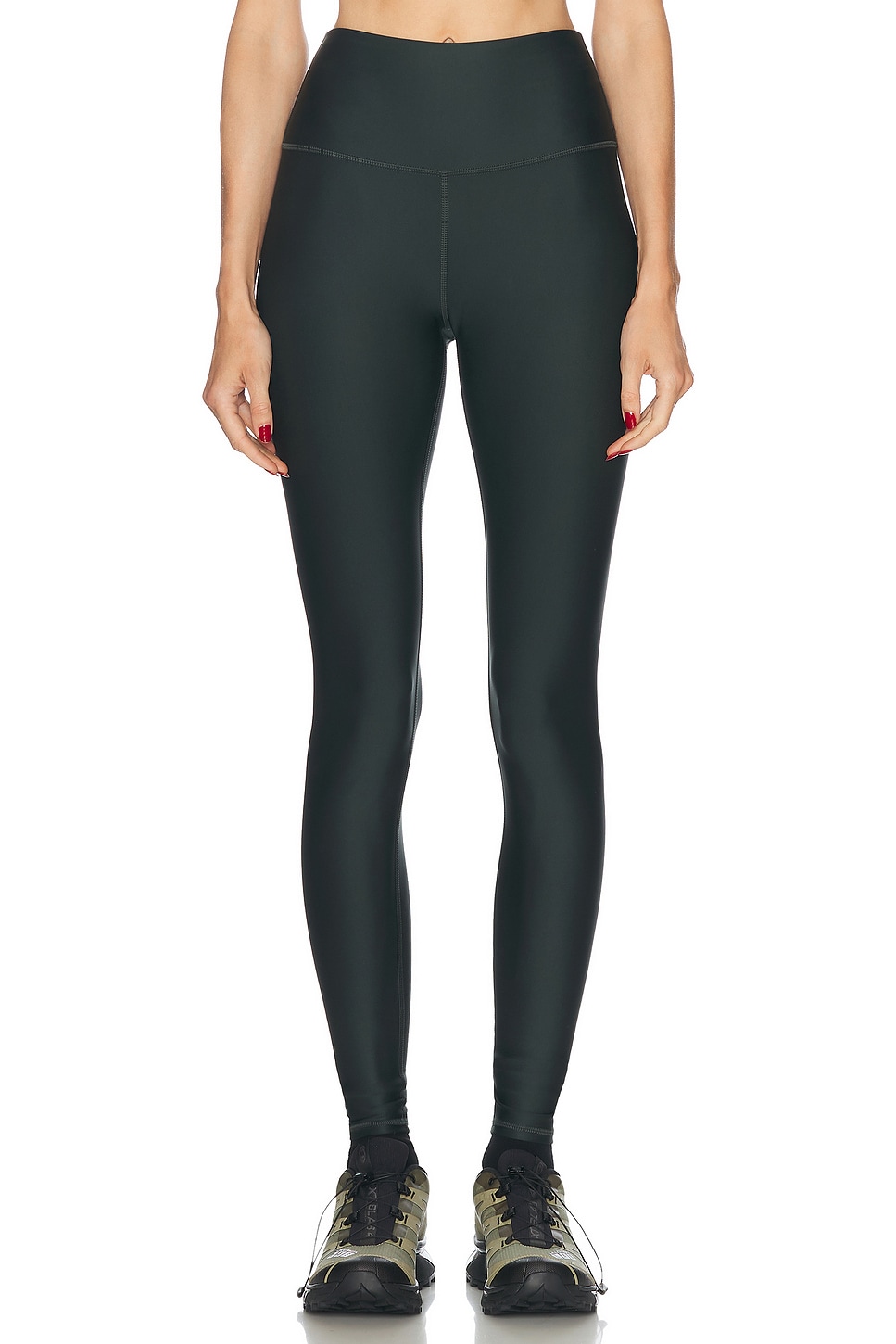 High Waist Airlift Legging in Dark Green