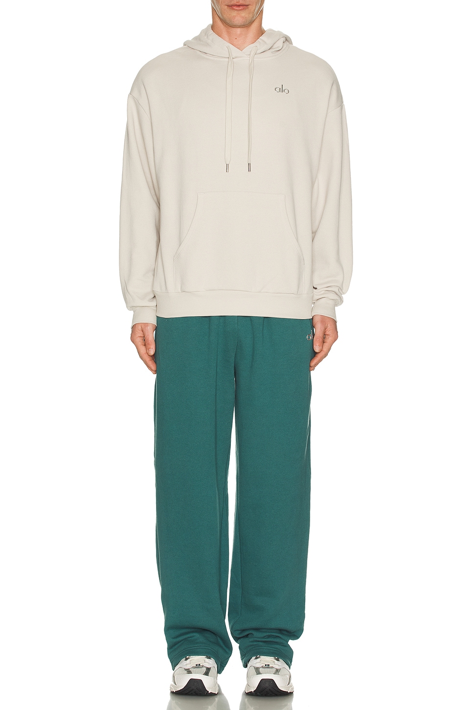 Image 1 of alo Accolade Straight Leg Sweatpant in Winter Ivy