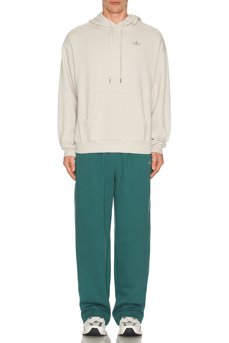 Image 1 of alo Accolade Straight Leg Sweatpant in Winter Ivy