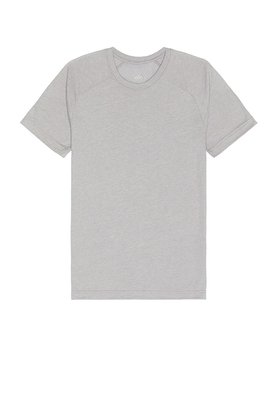 alo The Triumph Crew Neck Tee in Athletic Heather Grey | FWRD