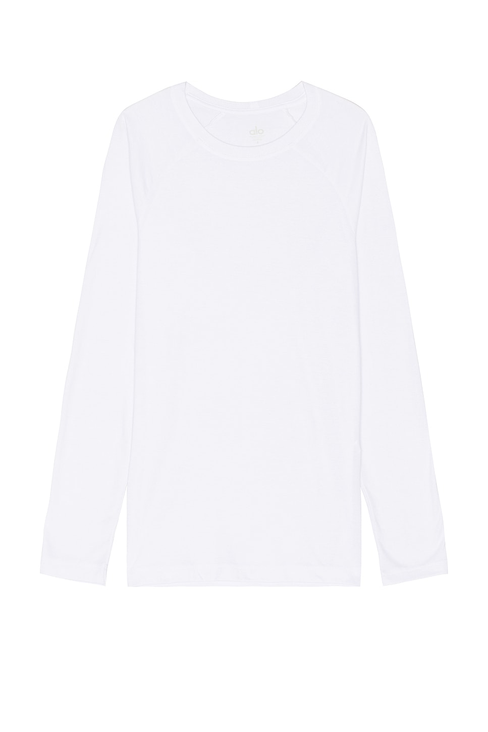 Shop Alo Yoga The Triumph Long Sleeve T-shirt In White