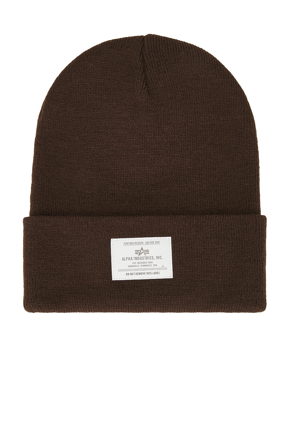 Alpha Industries Essential Beanie In Brown