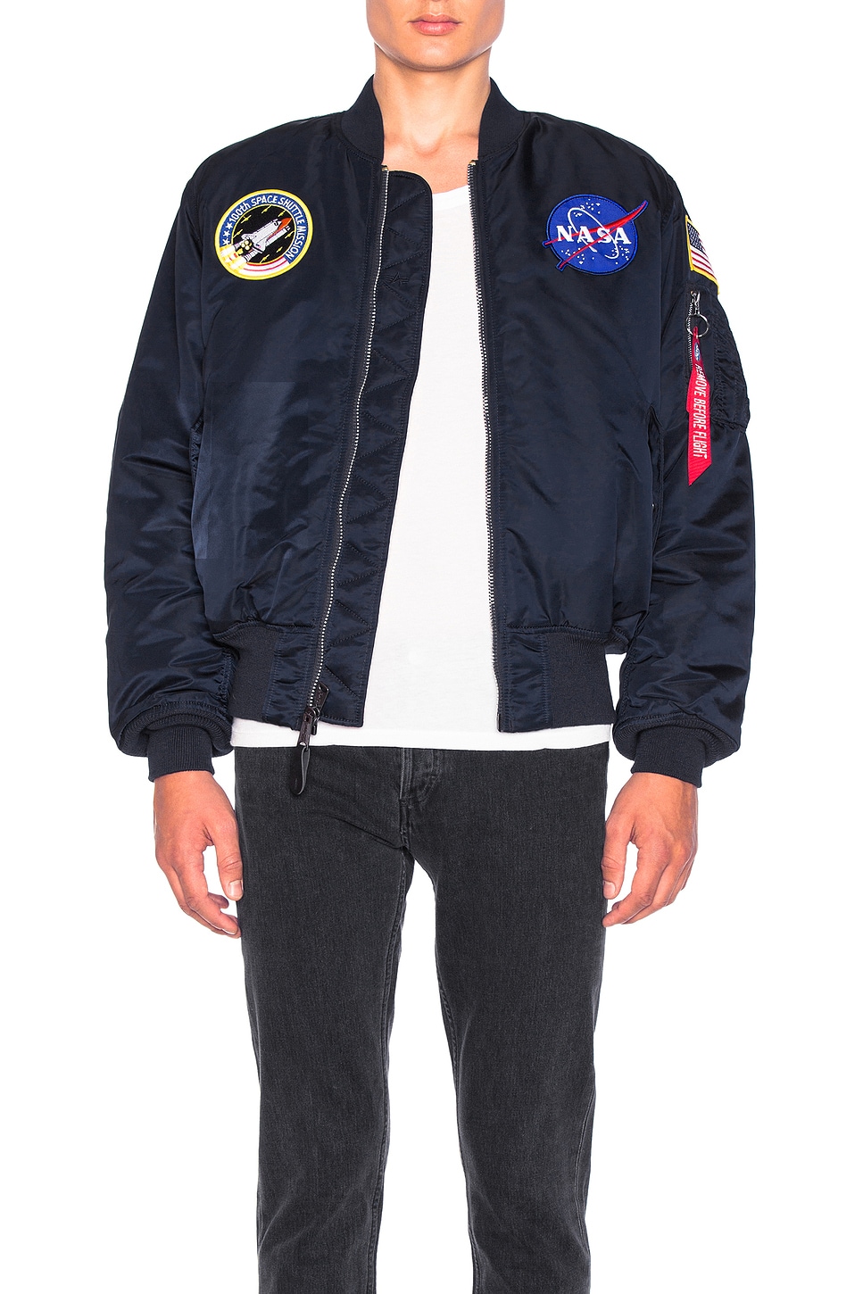 Alpha Industries Nasa Ma 1 Er In Replica Blue Fwrd Image 4 Of Alpha Industries Nasa Ma 1 Er In Replica Blue
