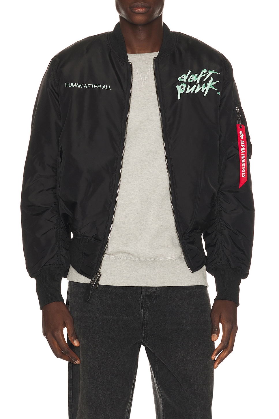 ALPHA INDUSTRIES x Daft Punk MA-1 Jacket in Black | FWRD