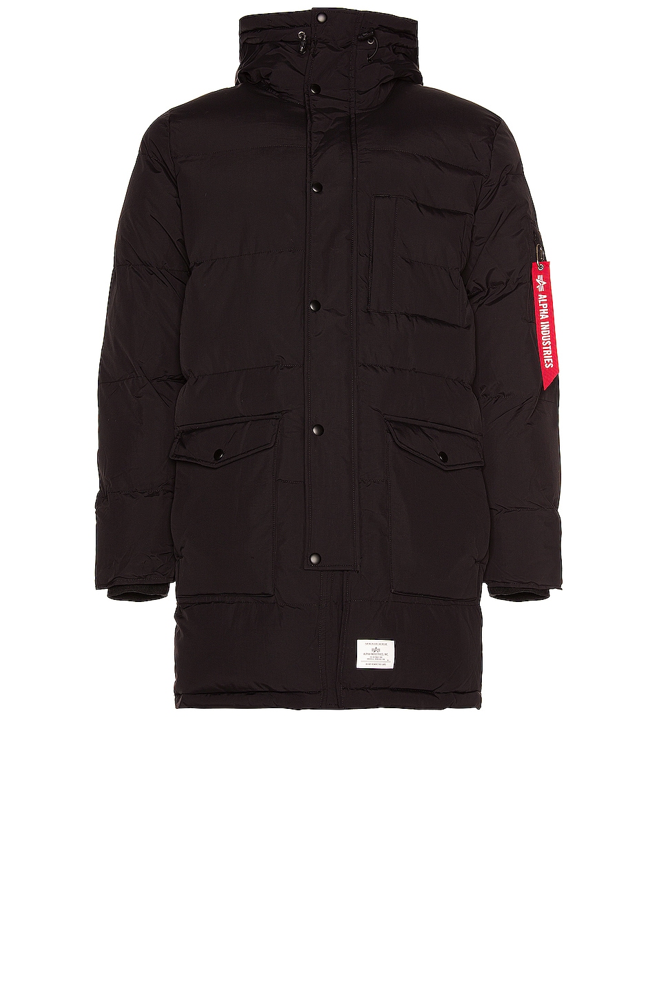 Image 1 of ALPHA INDUSTRIES N-3B Quilted Parka in Black