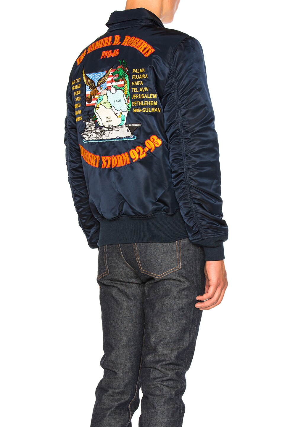 Image 1 of ALPHA INDUSTRIES CWU 45 P Storm Cruise Jacket in Replica Blue
