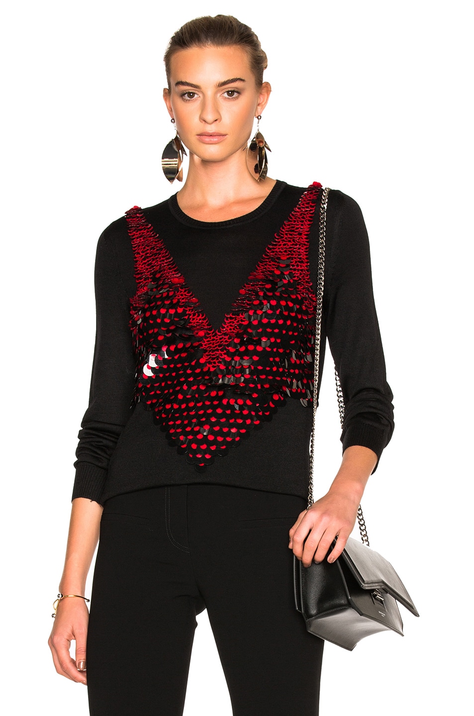 Image 1 of Altuzarra Powell Sweater with Embellishment in Black