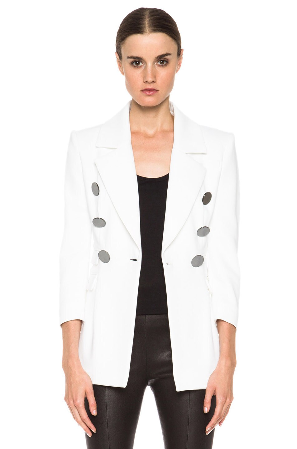 Image 1 of Altuzarra Canal Cotton-Blend Double Breasted Blazer in White