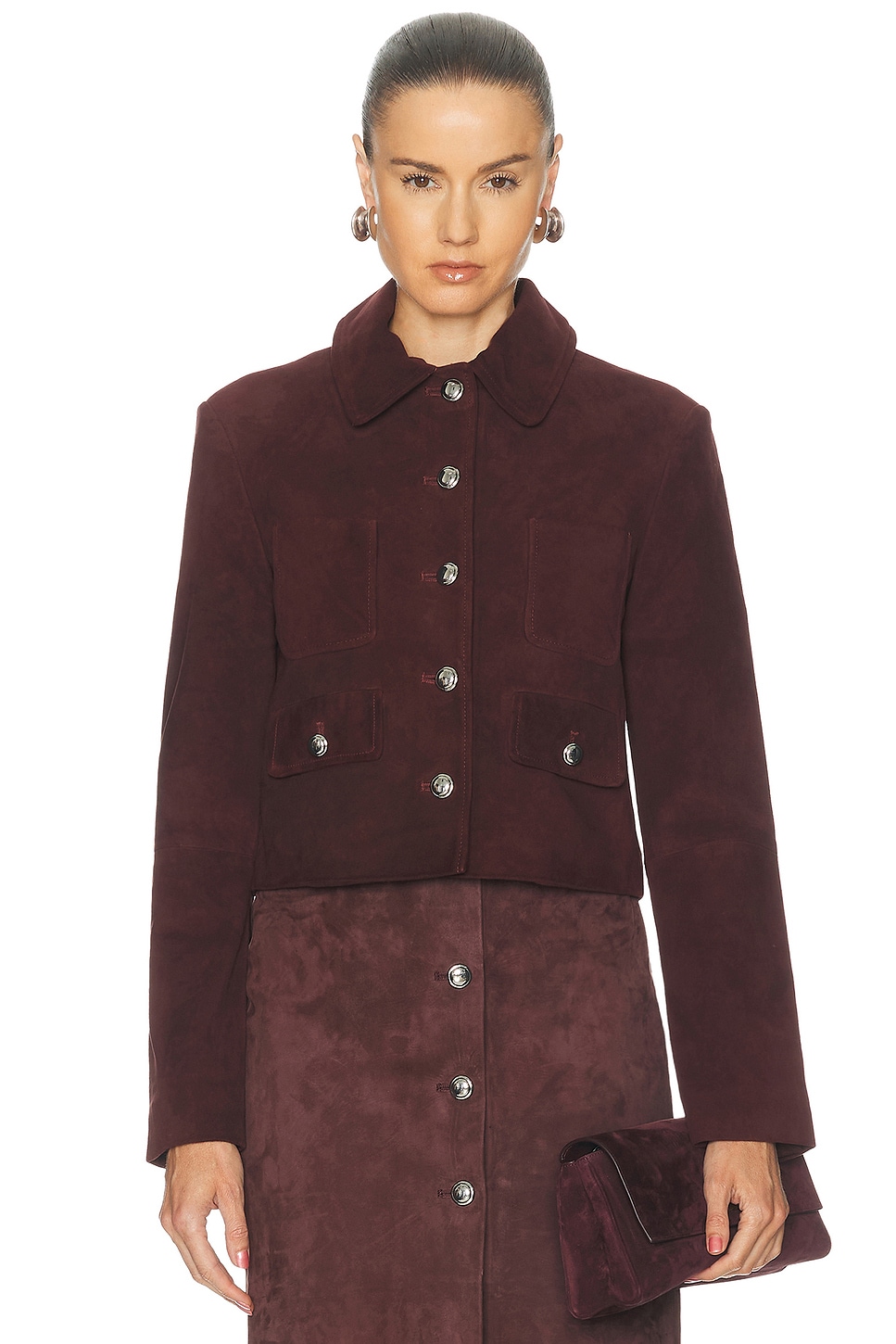 Altuzarra Astley Jacket in Burgundy