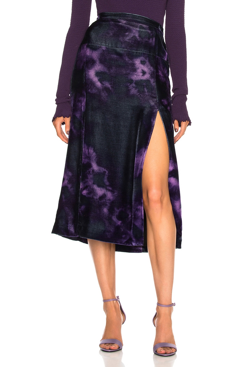 Image 1 of Altuzarra Pennant Skirt in Royal Purple