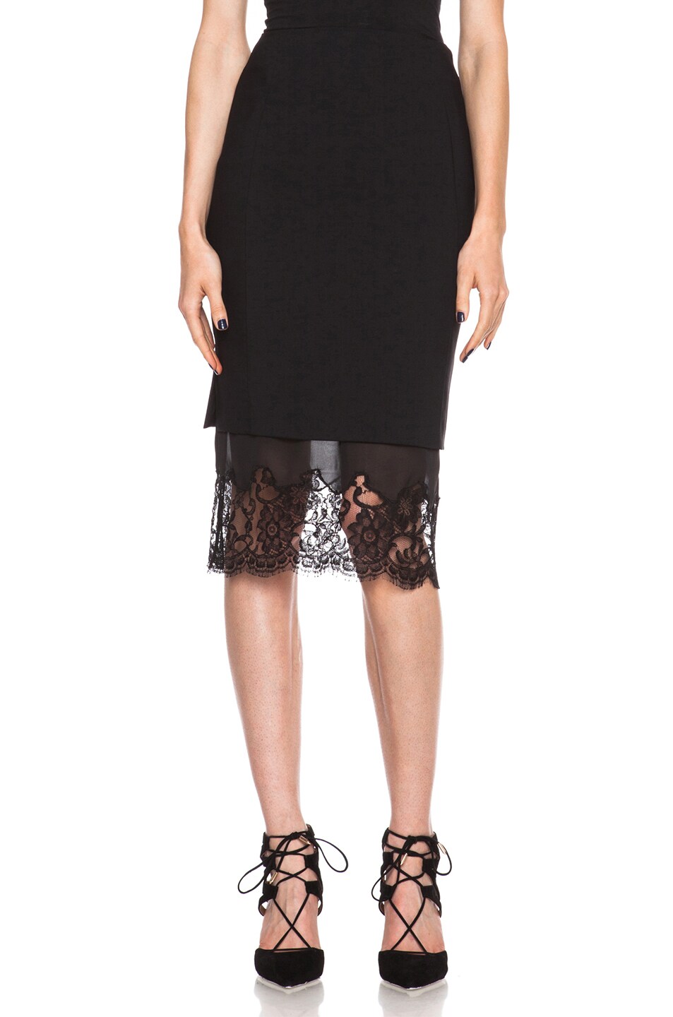 Altuzarra Kepi Viscose-Blend Skirt in Black | FWRD