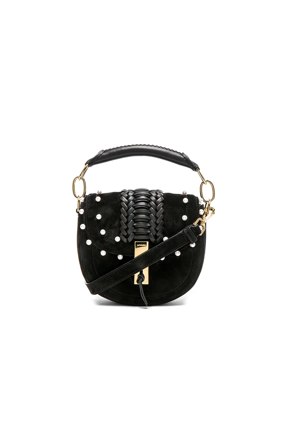 Image 1 of Altuzarra Ghianda Tubular Top Handle Mini Bag with Pearls in Black