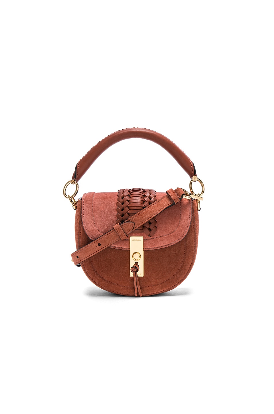 Image 1 of Altuzarra Ghianda Tubular Top Handle Mini Bag in Rust & Rose