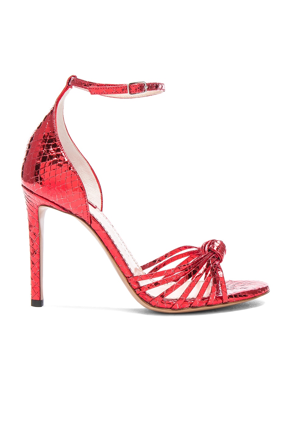 Image 1 of Altuzarra Embossed Patent Leather Parker Heels in Red