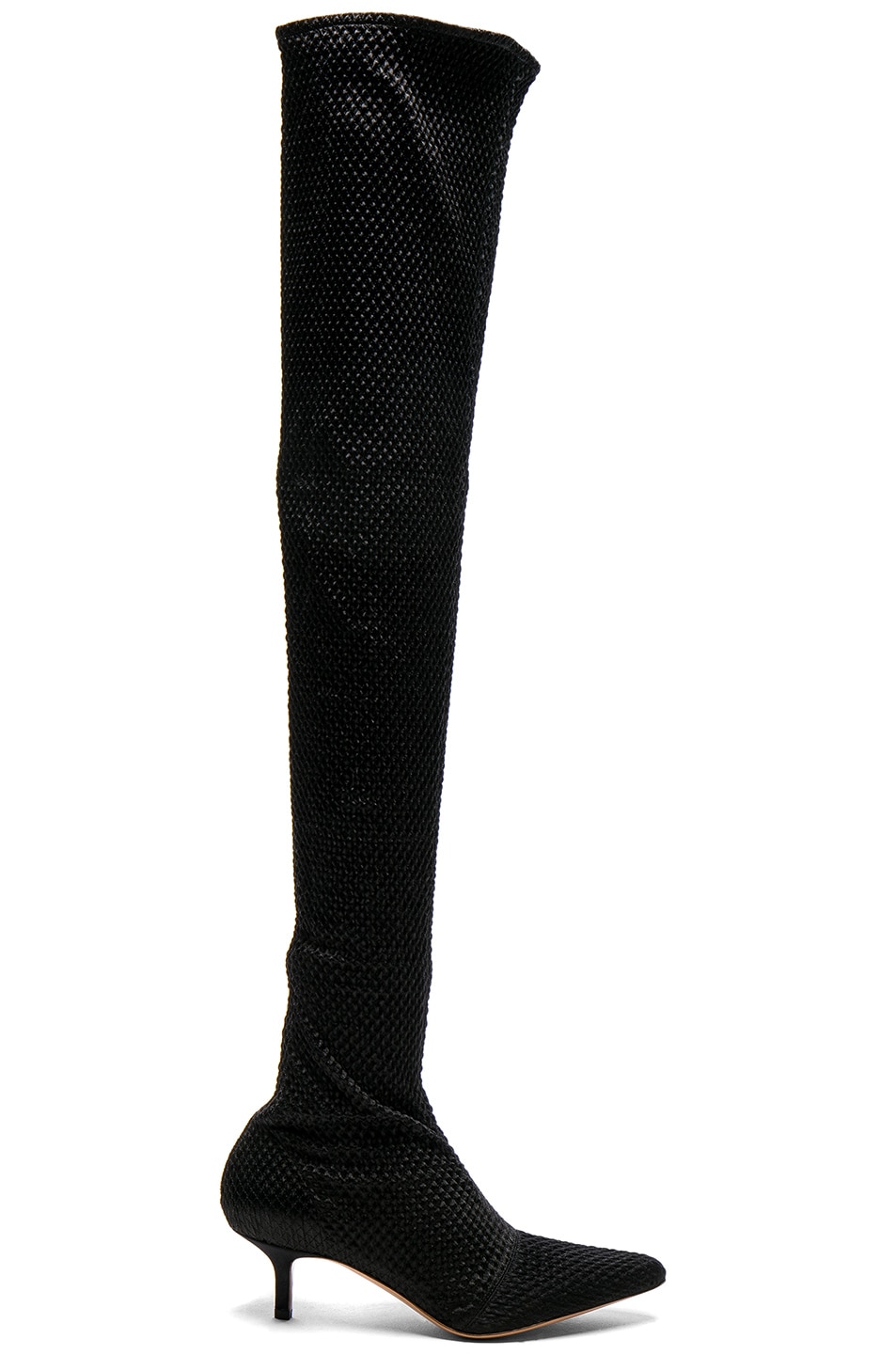 Image 1 of Altuzarra Elliot Low Heel Thigh High Boots in Black