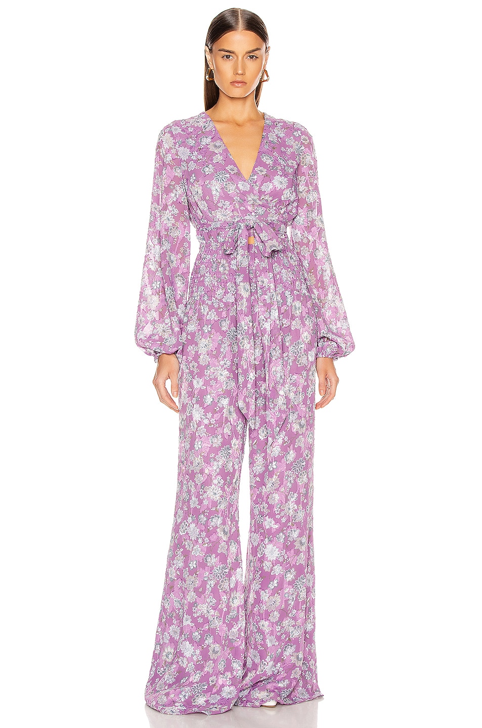 Image 1 of Alexis Shanice Jumpsuit in Lilac Floral