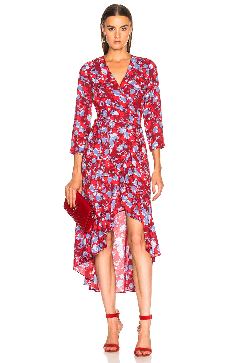 Alexis Lorna Dress in Rouge Floral | FWRD