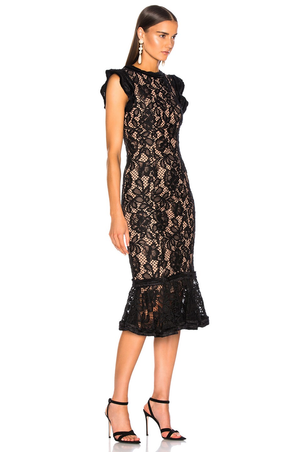 Alexis Kleo Dress in Black Lace | FWRD