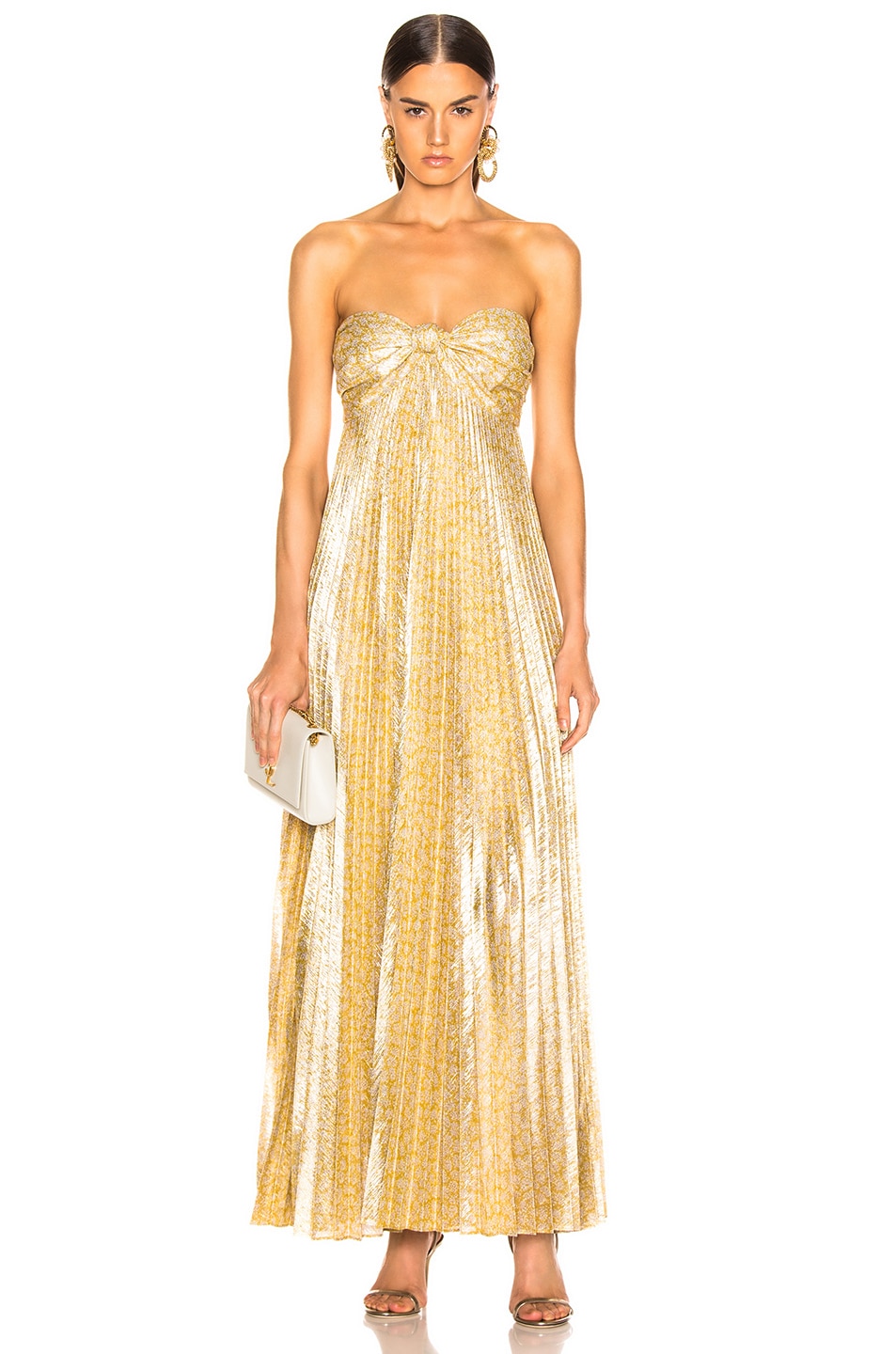 Image 1 of Alexis Joya Dress in Gold Lame