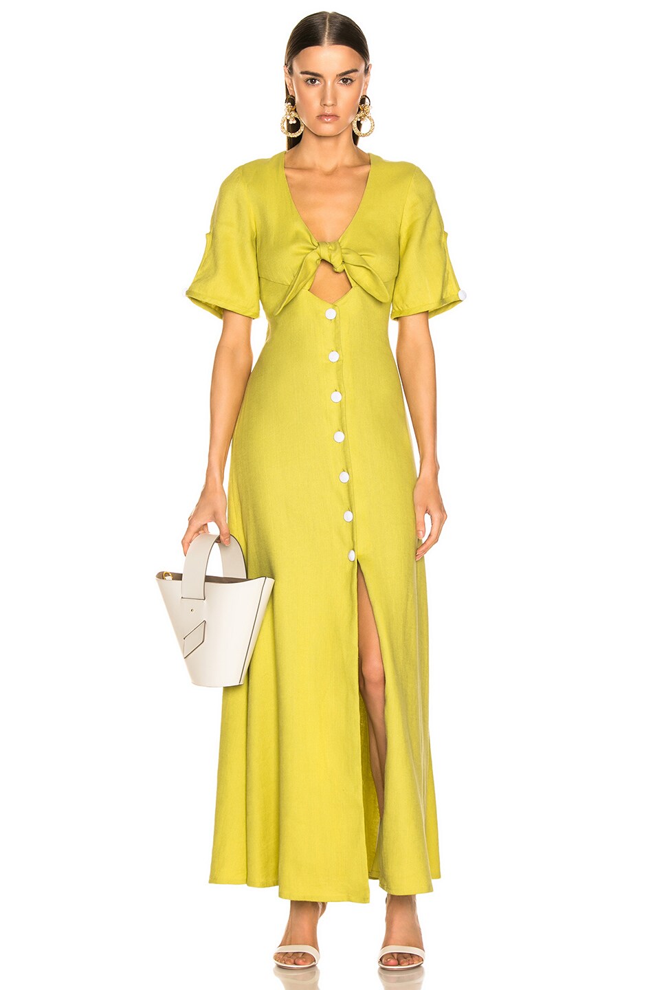 Image 1 of Alexis Jameela Dress in Lemongrass Linen