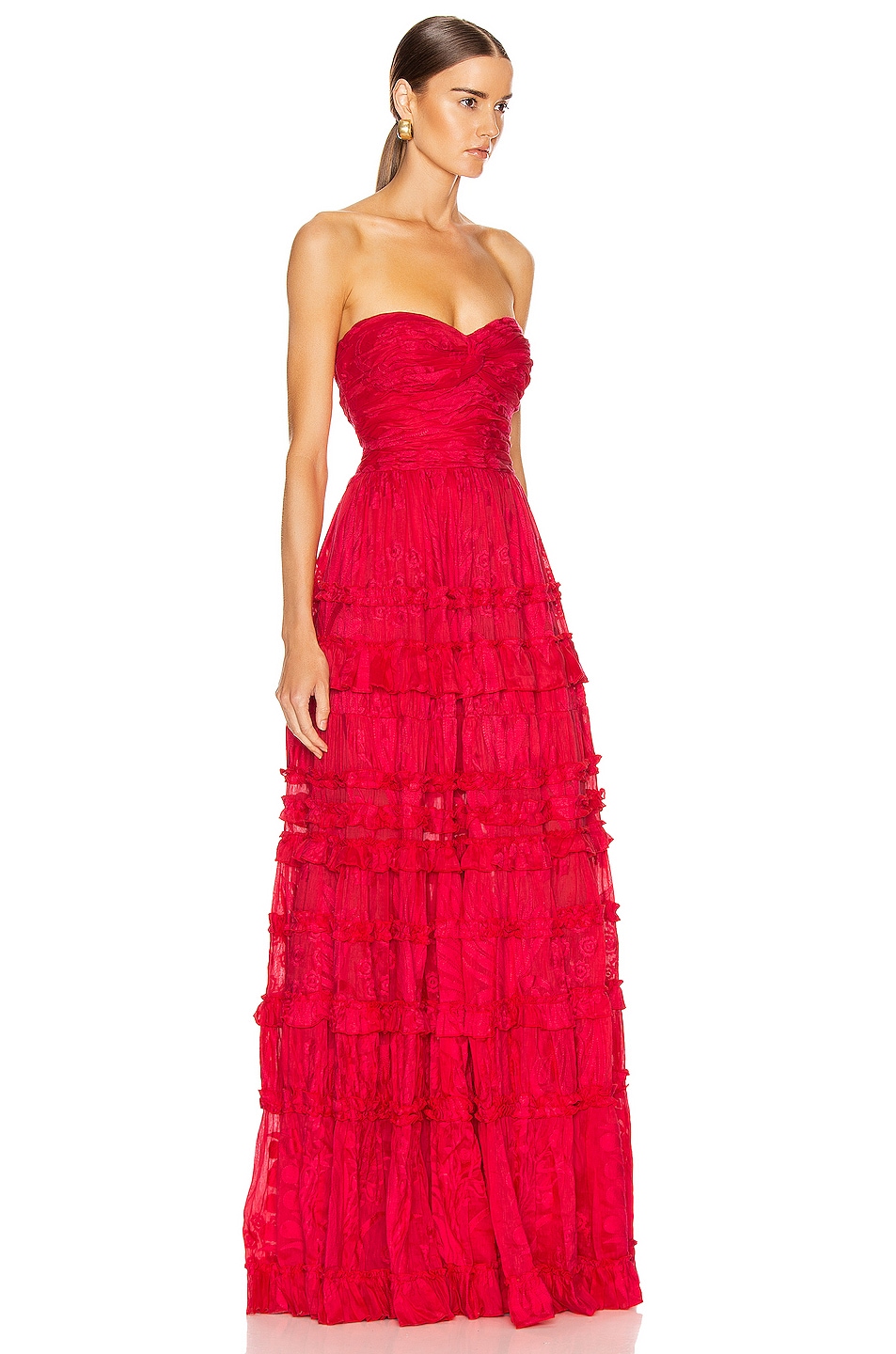 Alexis Allora Gown in Red Azalea | FWRD