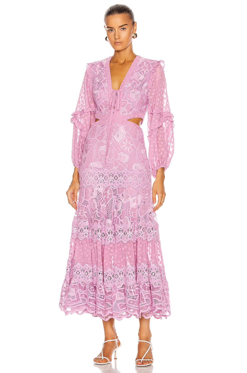 Image 1 of Alexis Zendaya Dress in Lilac Macrame