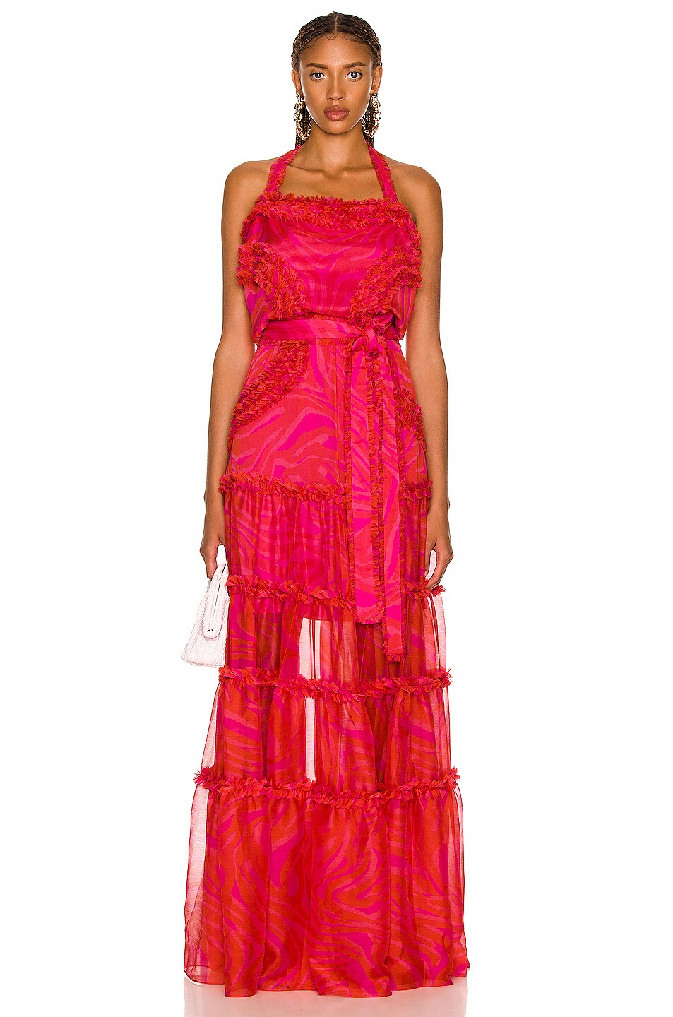 Image 1 of Alexis Festival Maxi Dress in Carmin Waves