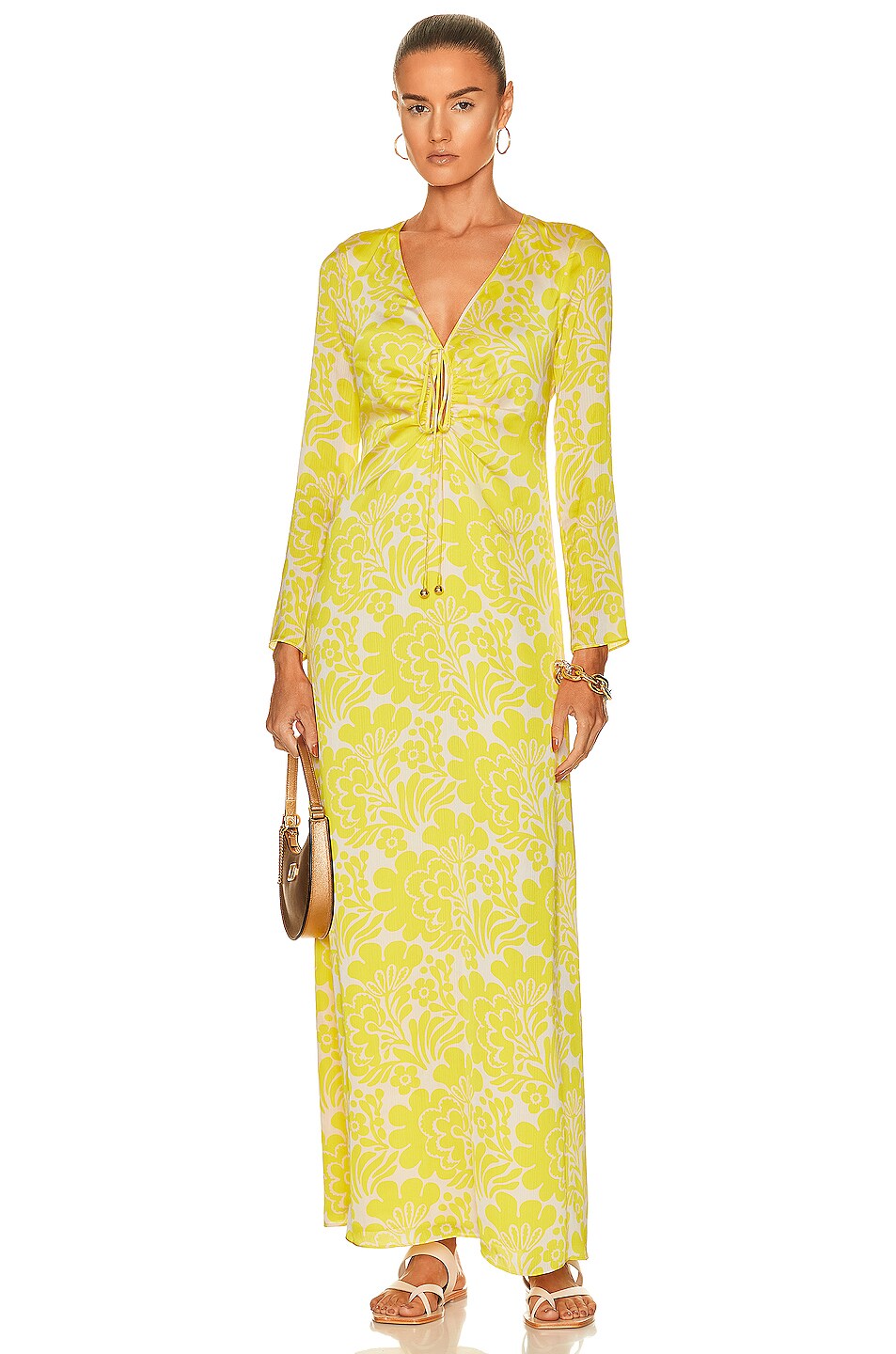 Image 1 of Alexis Elmina Dress in Lemon Begonia