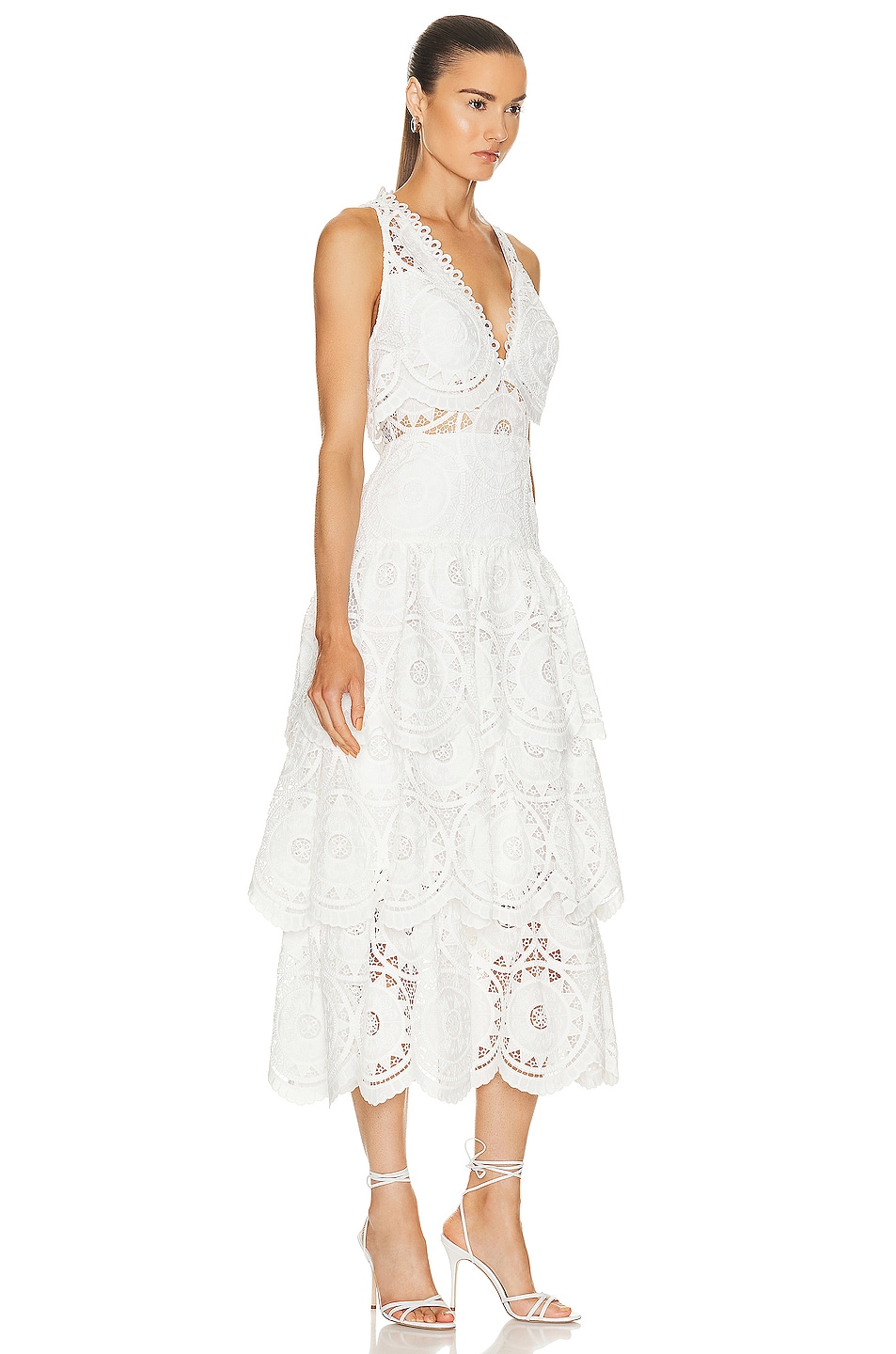 Alexis Aviana Dress in White Ethereal | FWRD