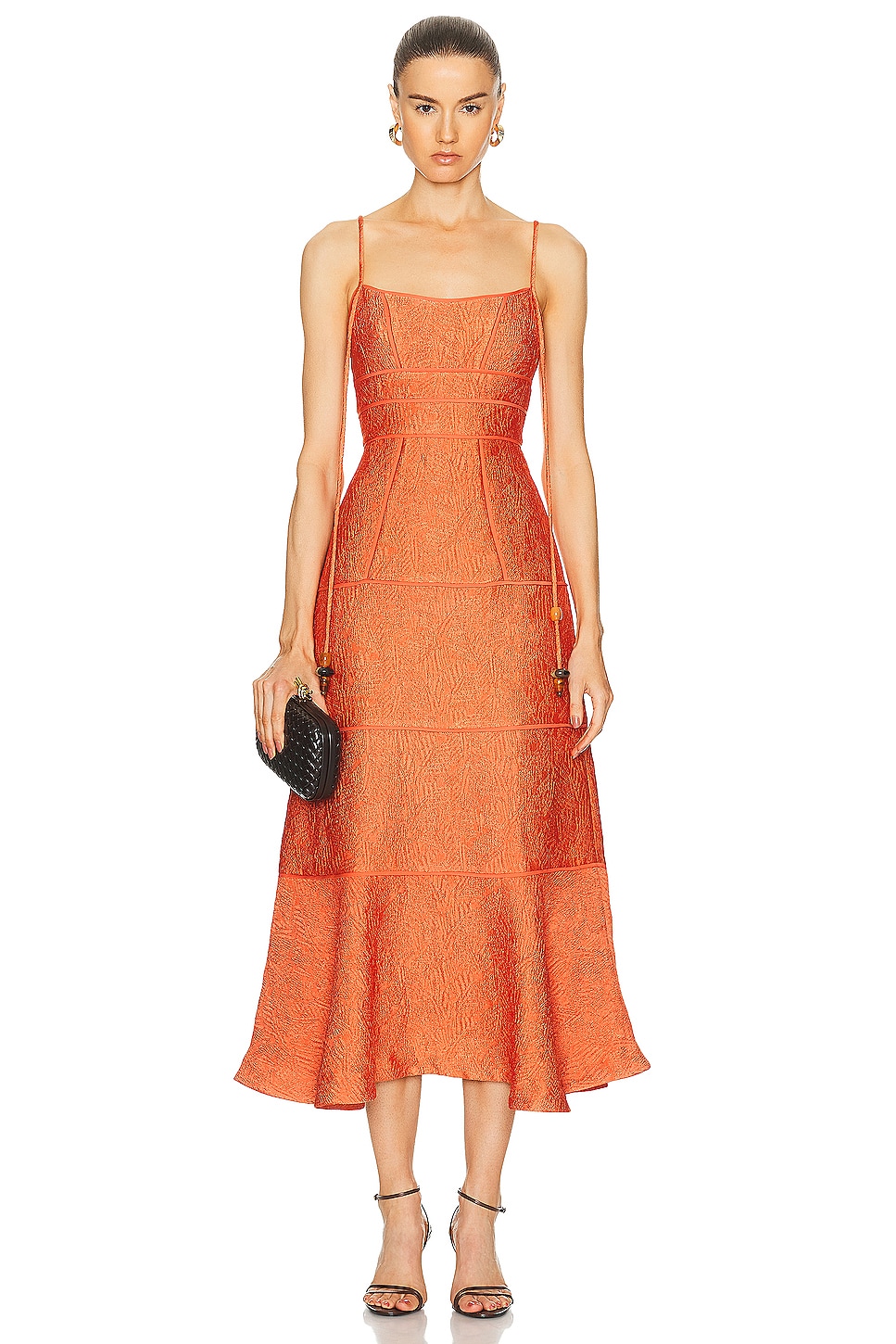 Image 1 of Alexis Vereda Dress in Terracotta Brocade