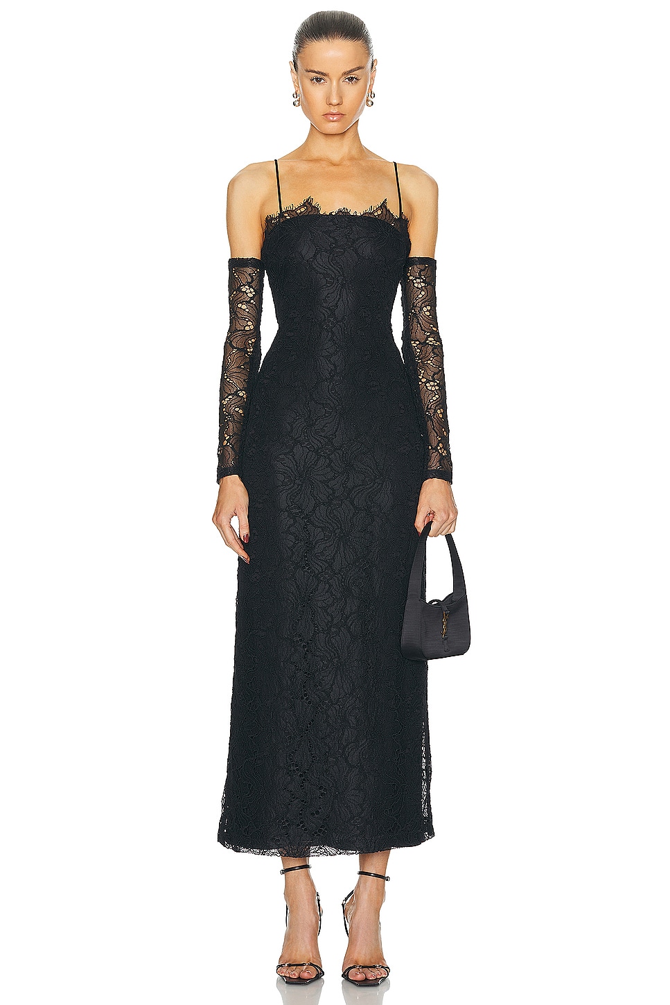 Image 1 of Alexis Rishell Dress in Black Lace