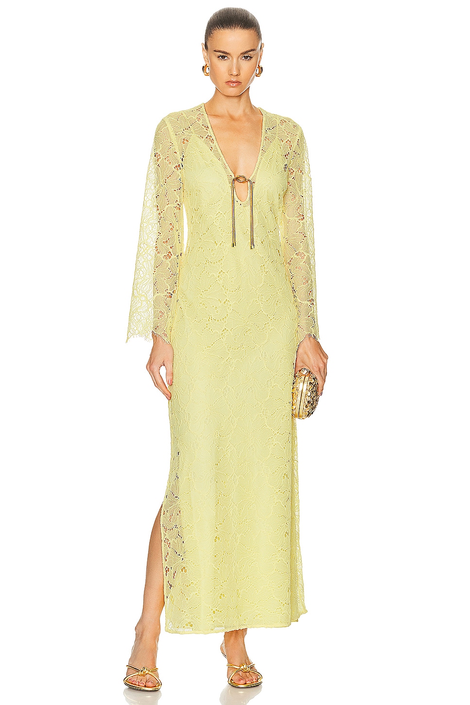 Image 1 of Alexis Sariyah Dress in Yellow Lace