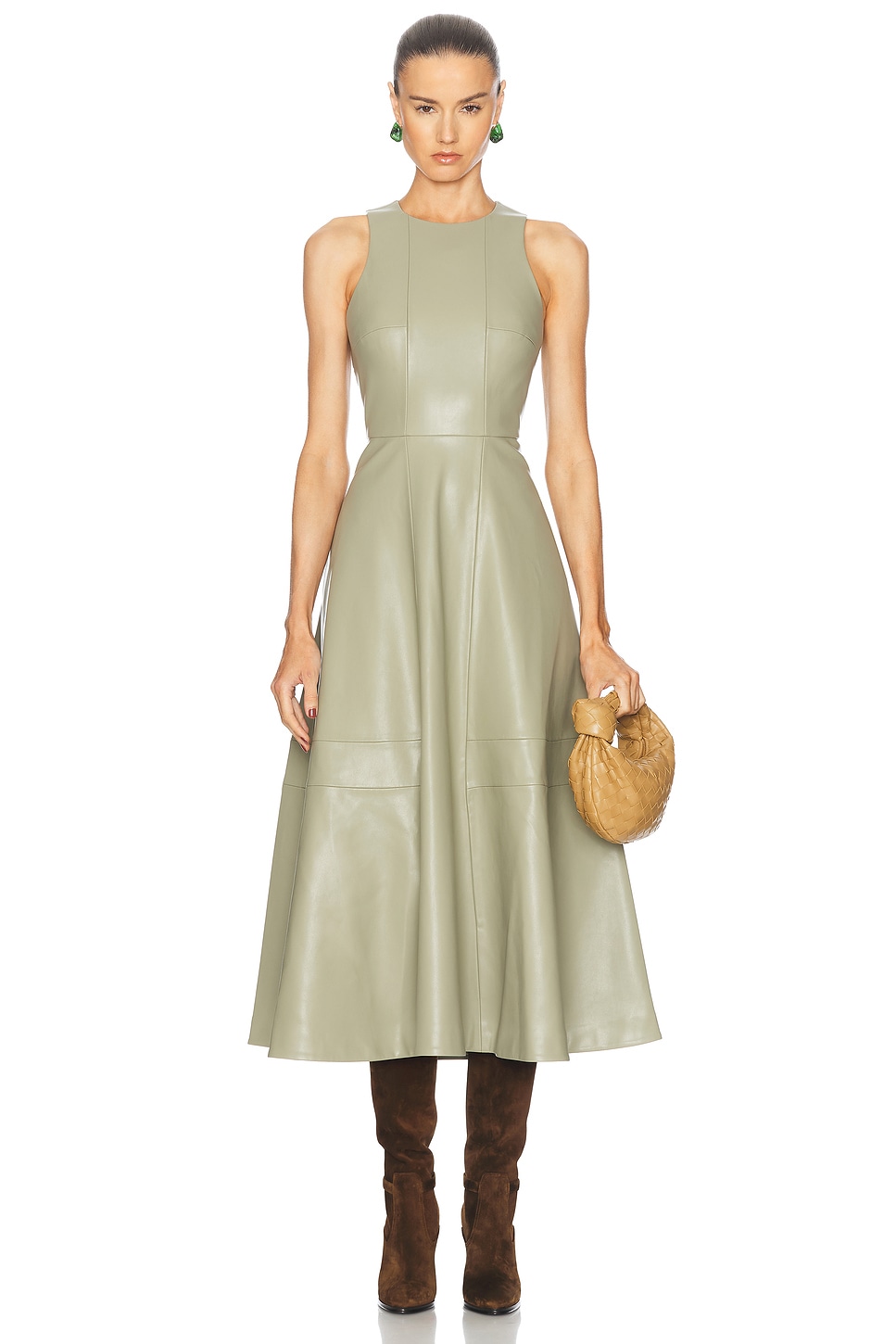 Shop Alexis England Midi Dress In Sage