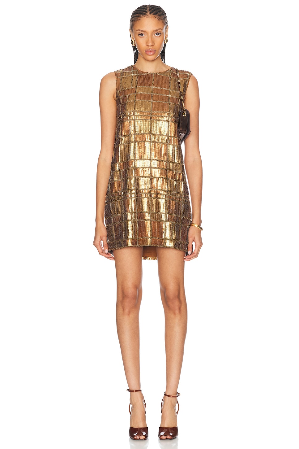 Image 1 of Alexis Emani Short Dress in Bronze