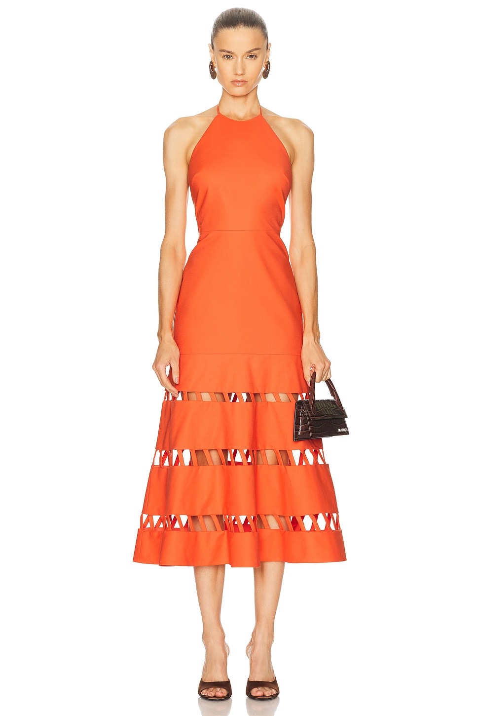Janessa Dress in Coral