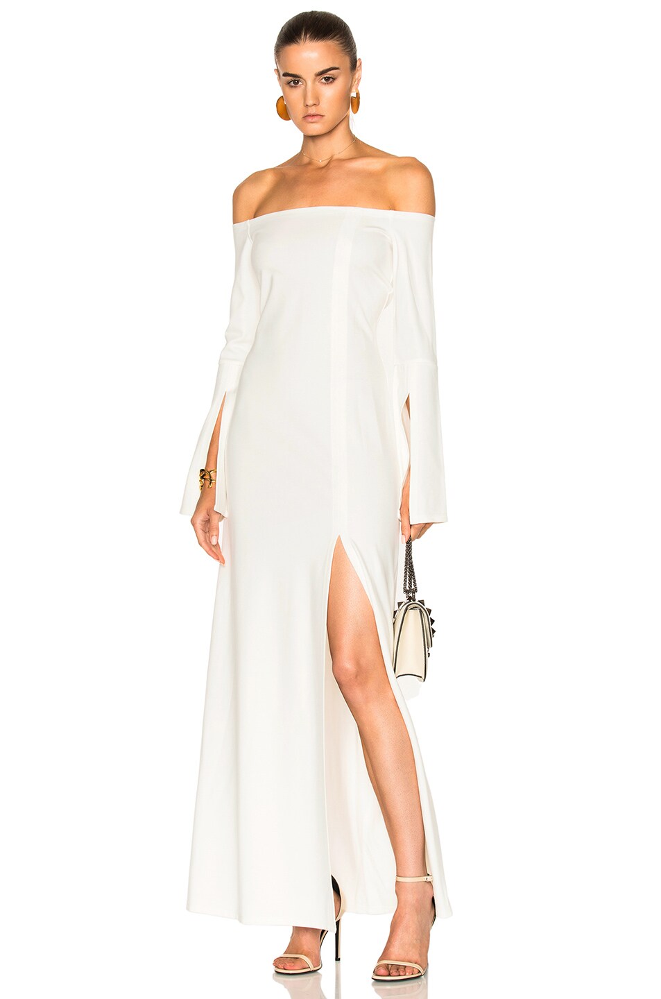 Image 1 of Alexis Katana Long Dress in White