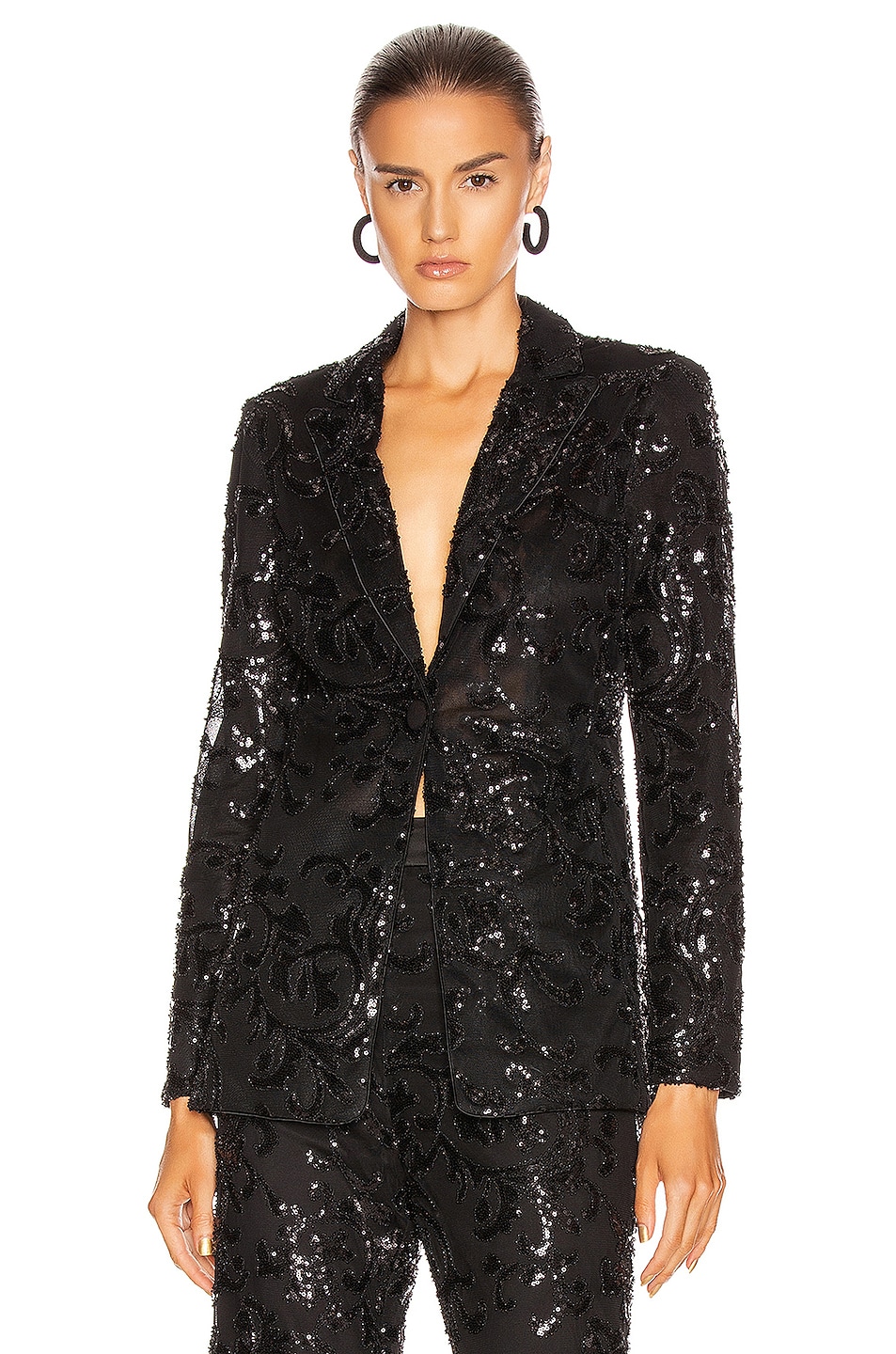 Image 1 of Alexis Firdas Jacket in Beaded Black