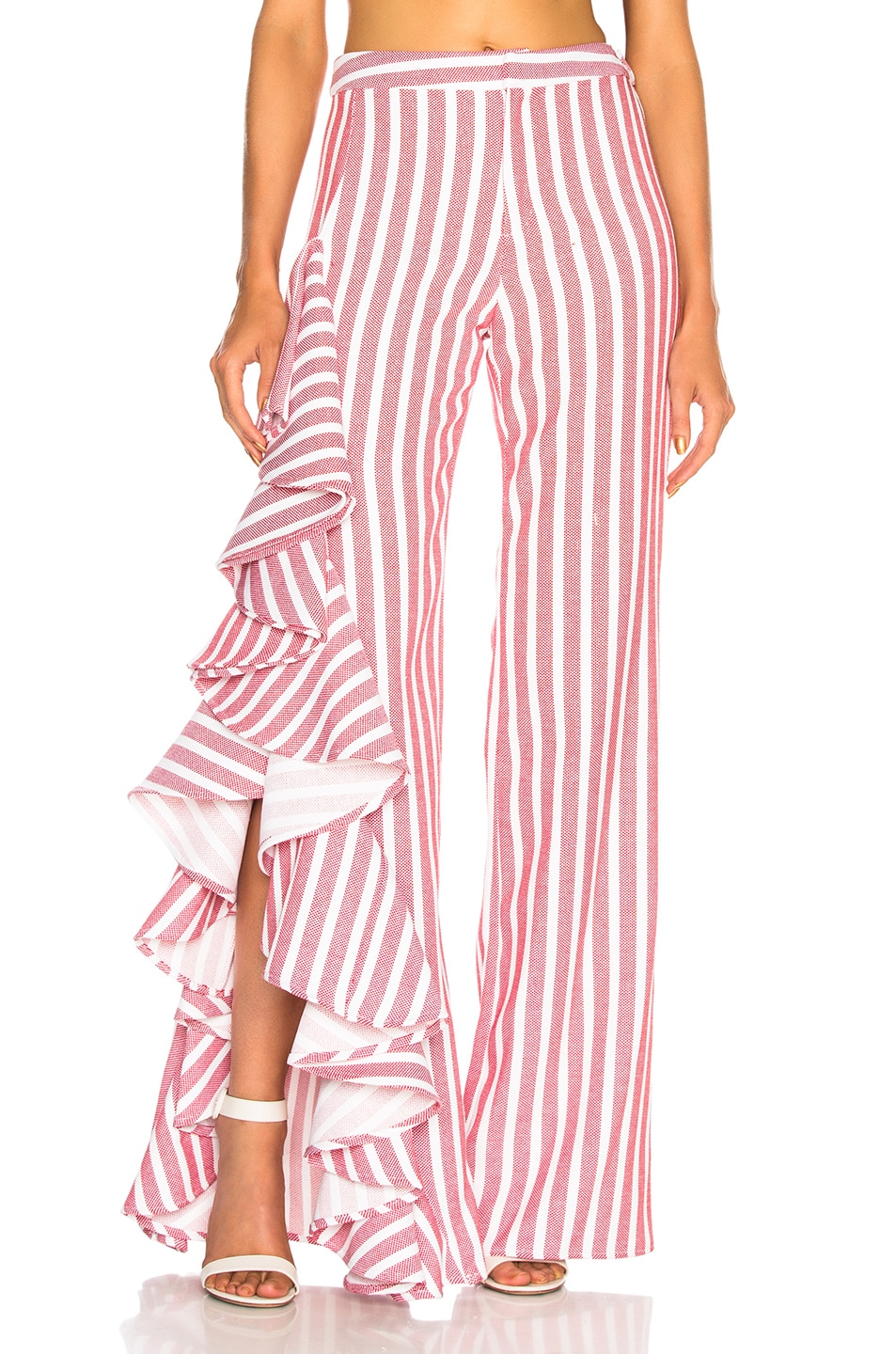Image 1 of Alexis Mahalia Pant in Red Cream Stripes