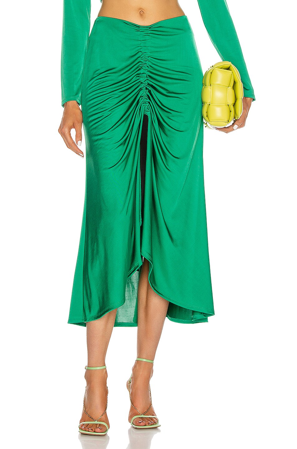 Alexis Didi Skirt in Emerald | FWRD