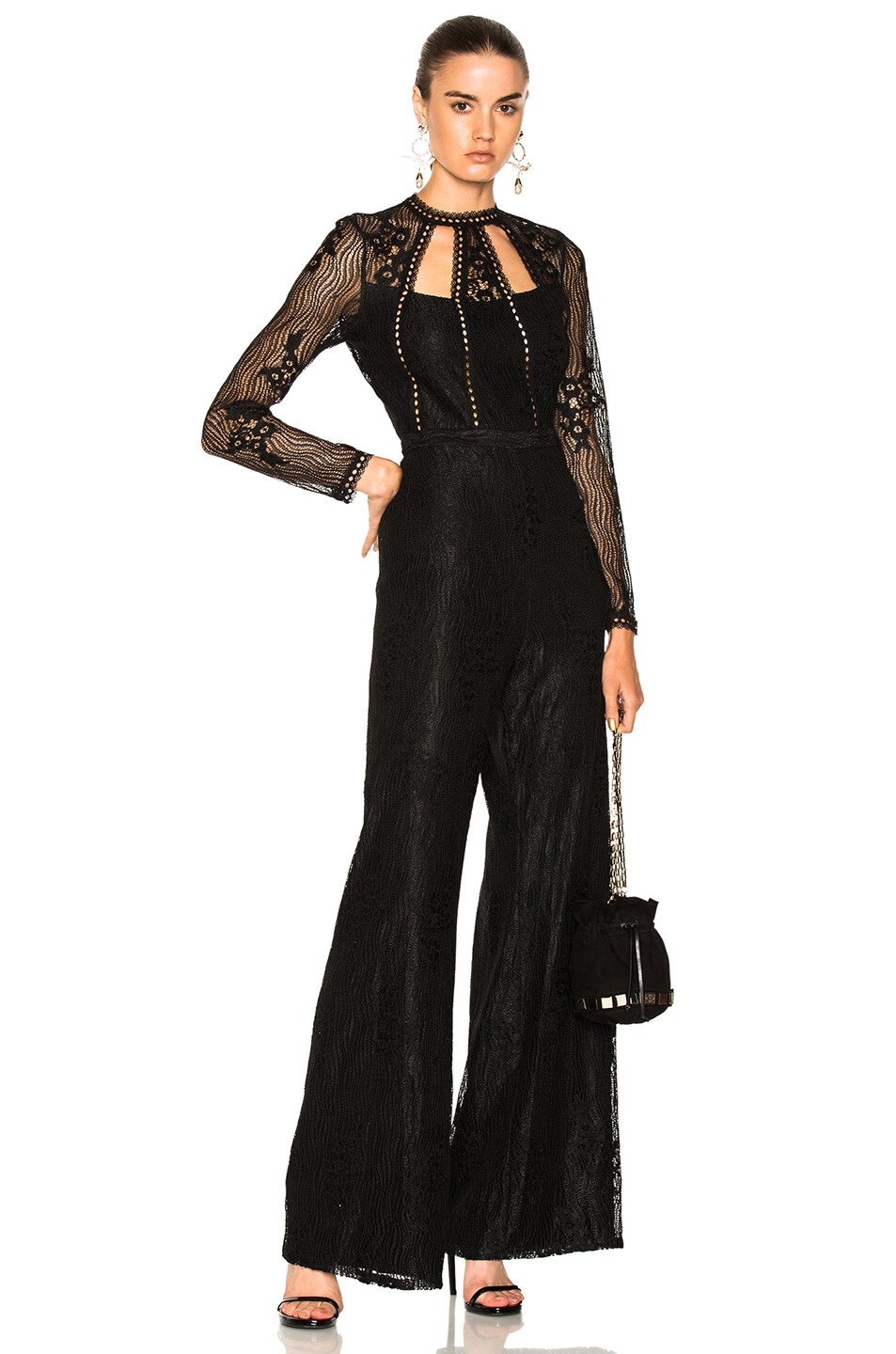 Image 1 of Alexis Arabella Jumpsuit in Black Lace