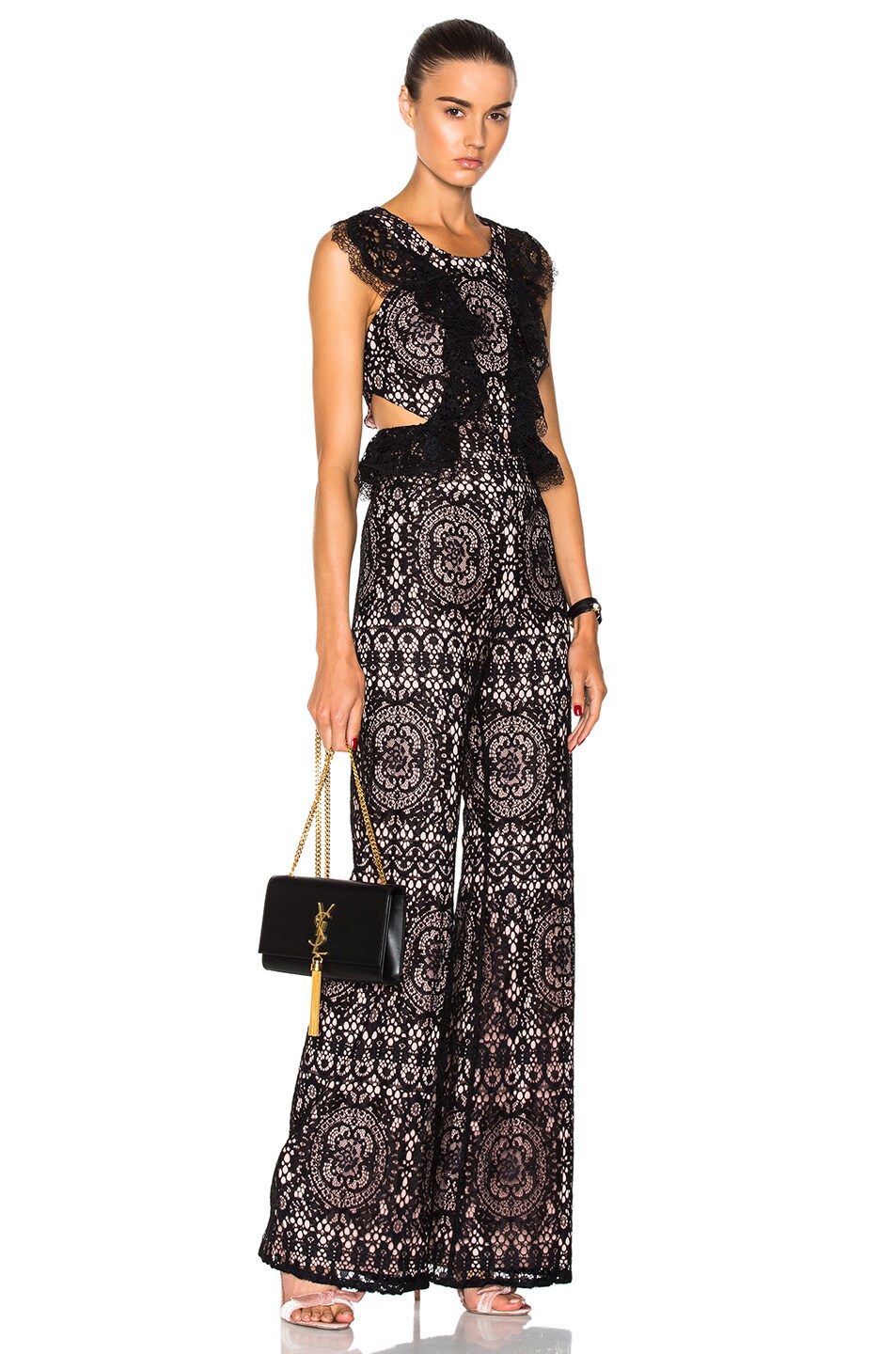 Image 1 of Alexis Anka Jumpsuit in Black Lace