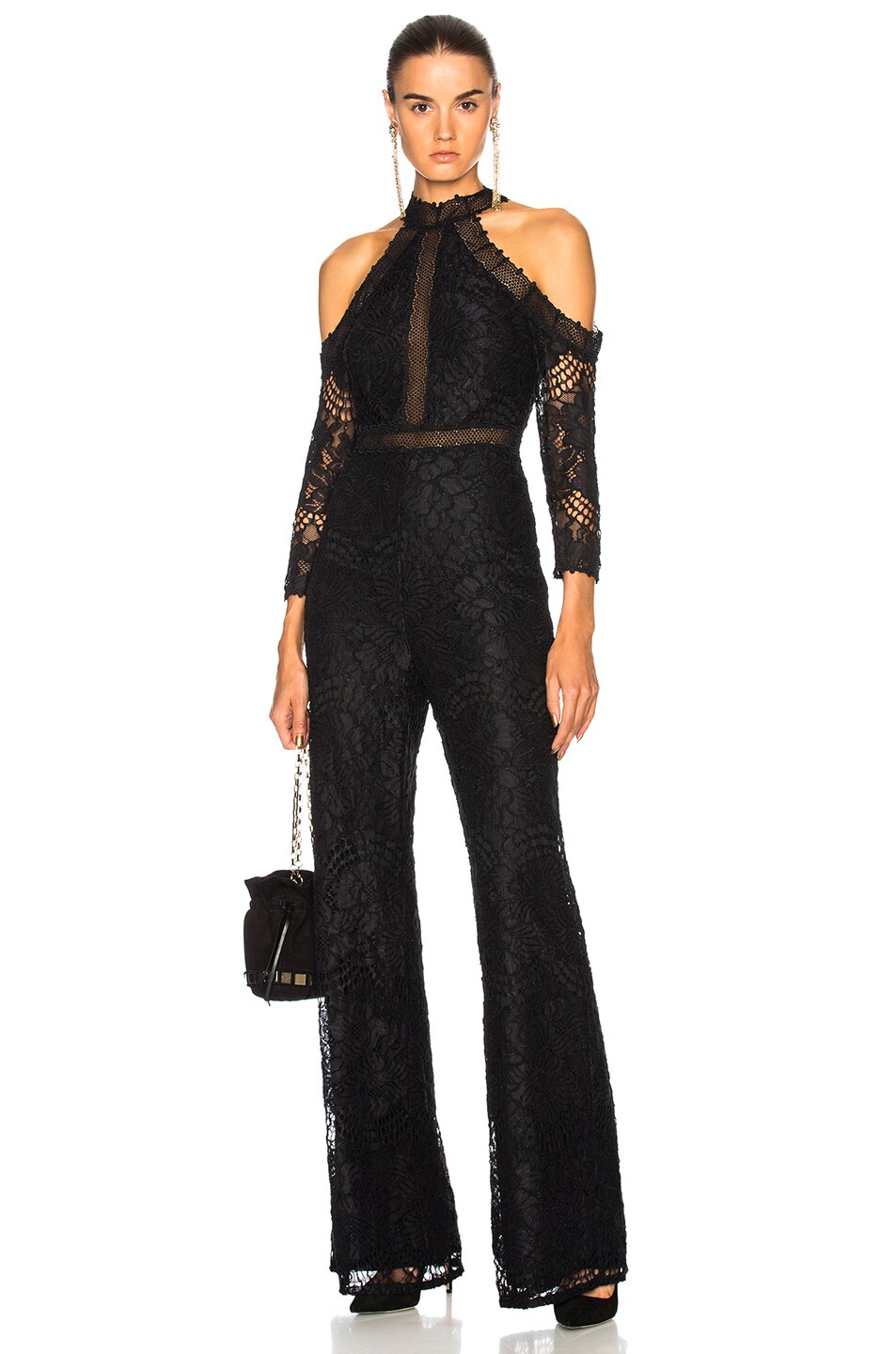 Image 1 of Alexis Ivoree Jumpsuit in Black Lace