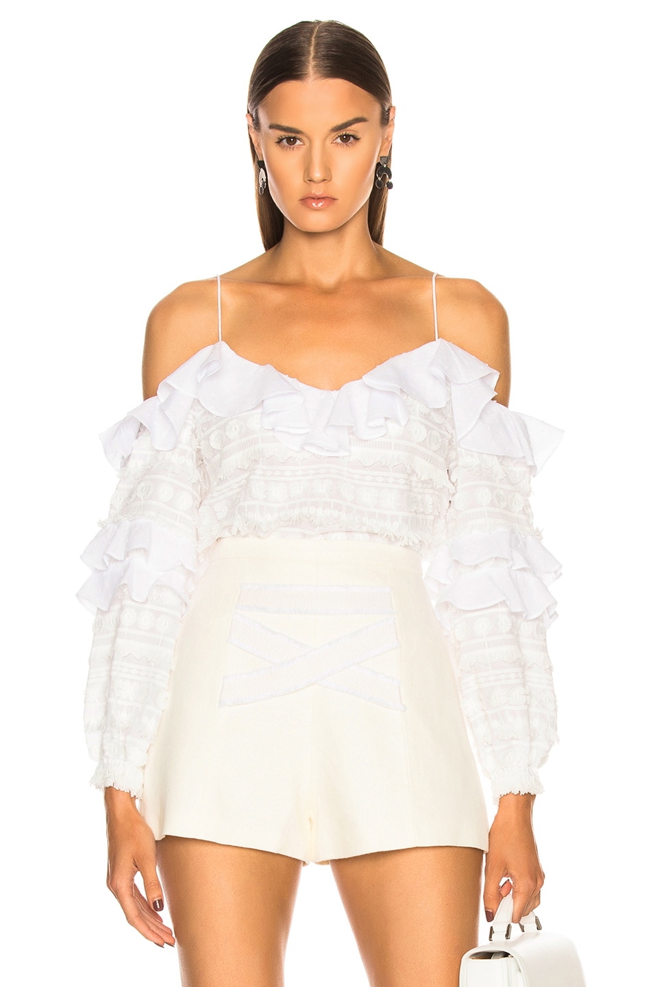 Image 1 of Alexis Damini Top in White Embroidery