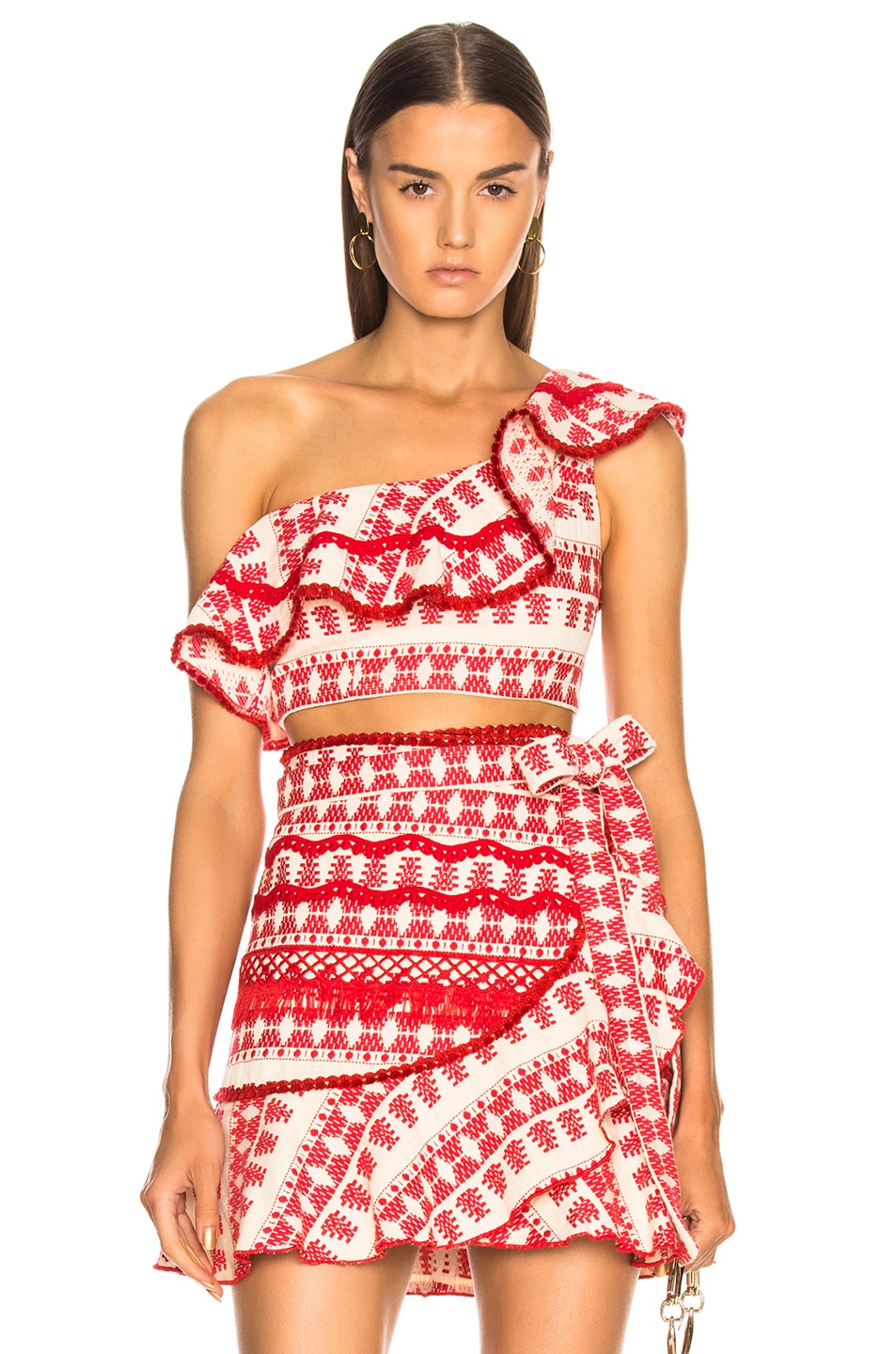 Image 1 of Alexis Kiki Top in Aztec Red