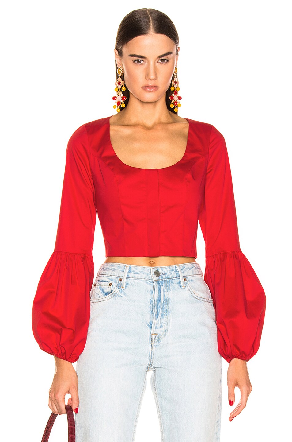 Image 1 of Alexis Ottera Top in Scarlet Red