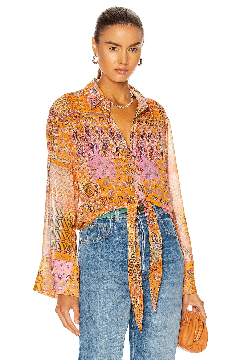 Image 1 of Alexis Clove Top in Sunset Paisley