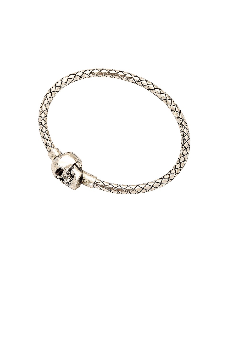 Image 1 of Alexander McQueen Metal Cord Bracelet in Silver