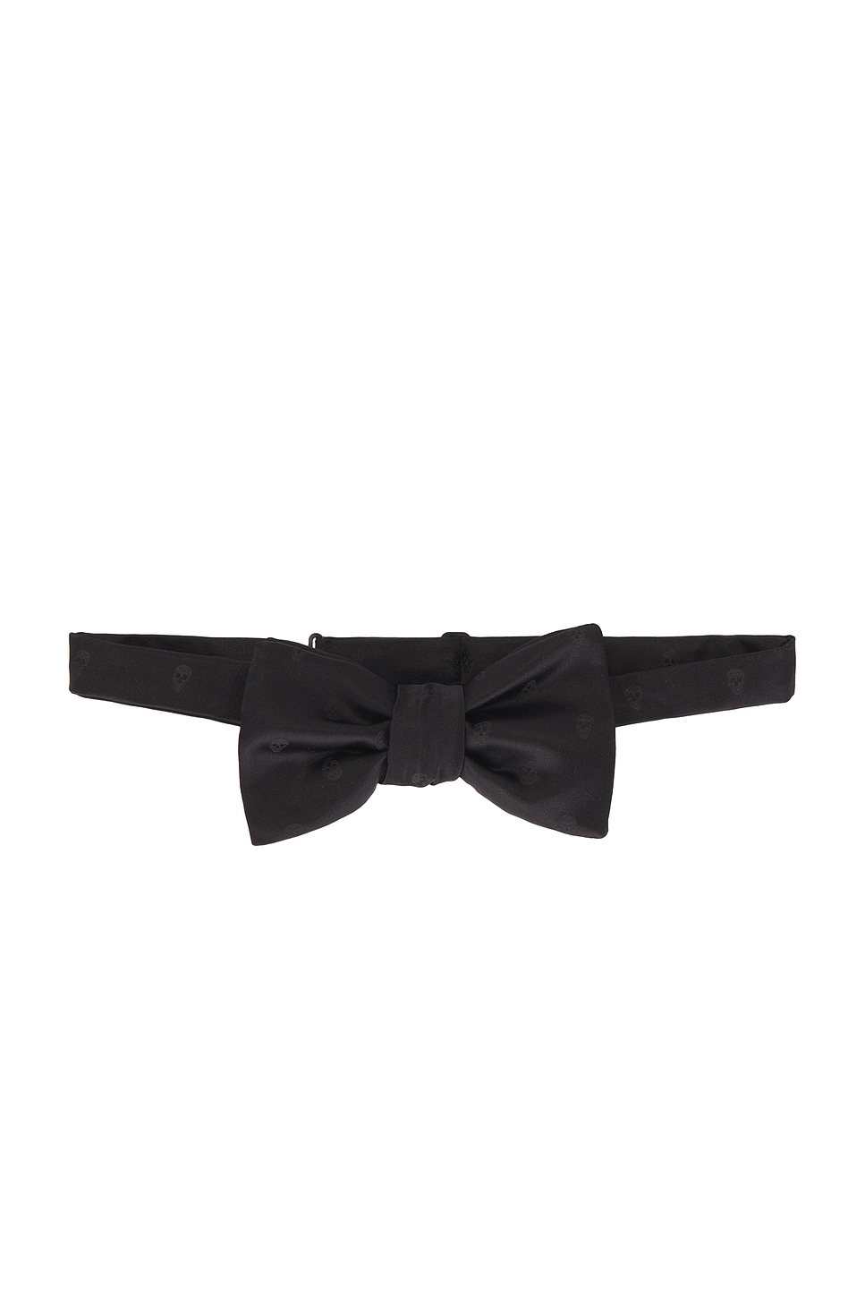 McQueen Skull Satin Bow Tie