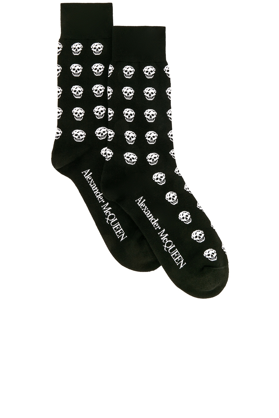 Skull Short Sock in Black